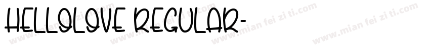 HelloLove Regular字体转换